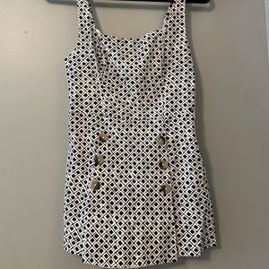 New with tags black and white Urban Outfitters romper